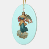 詩を持つヴィンテージの天使のオーナメント セラミックオーナメント (左)