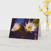 詩を持つ「姉妹#70」:キャンドルが燃えた カード (黄色い花)