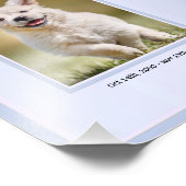 詩を書いた犬や猫の雄ペット フォトプリント            (角)