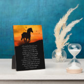 詩を書いた馬の記念碑 フォトプラーク (側面)