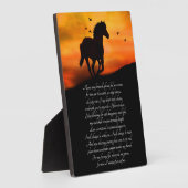 詩を書いた馬の記念碑 フォトプラーク (側面)