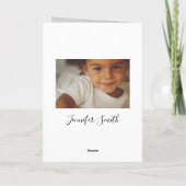 詩を用いた写真折り畳み招待状 招待状 (裏面)