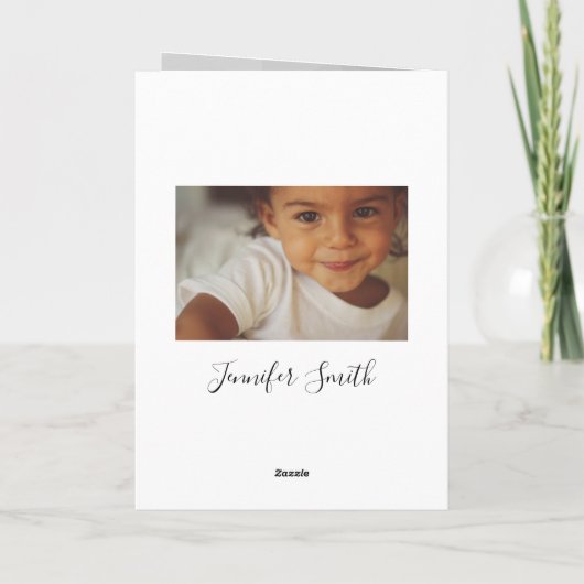 詩を用いた写真折り畳み招待状 招待状 (裏面)