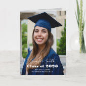 詩を用いた写真折り畳み招待状 招待状 (正面)