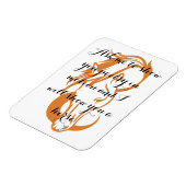 詩エレガント引用文付き馬磁石 マグネット (左側)