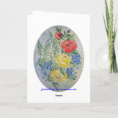 詩カードは感謝していしています サンキューカード (裏面)