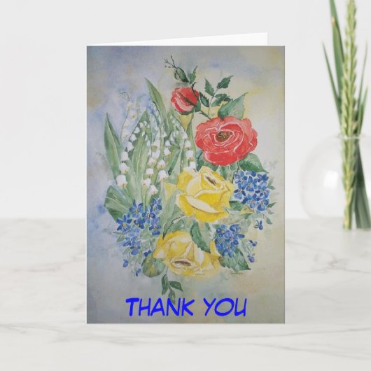 詩カードは感謝していしています サンキューカード (正面)