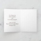 詩カード黄色のチューリップ カード (内部)