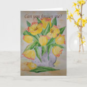 詩カード黄色のチューリップ カード (黄色い花)