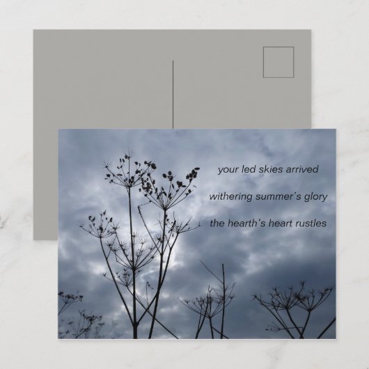 詩カード ポストカード (正面/裏面)