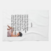 詩タオルを聞いて下さい キッチンタオル (横)