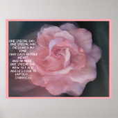 詩デザインの結婚式ポーズプリント ポスター (正面)