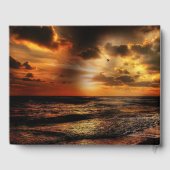 詩パーソナライズされたと海付き葬式ゲストブック ゲストブック (裏面)