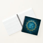 詩パーソナライズされた誌金ゴールド曼荼羅 ノートブック (内部)