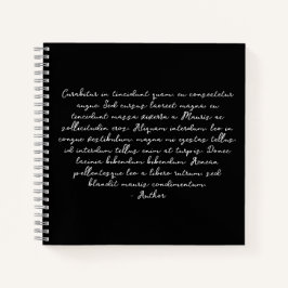 詩パーソナライズされた，歌の歌詞，引用文 ノートブック