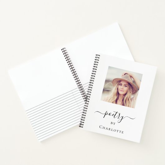 詩フォトモノグラムタイポグラフィ ノートブック (内部)