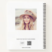 詩フォトモノグラムタイポグラフィ ノートブック (裏面)