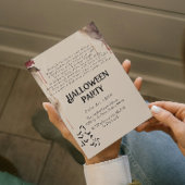 詩不気味怖いハローウィンパーティ 招待状