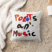 詩人および音楽 クッション (ブランケット)