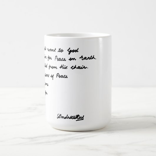 詩人たちが神のもとへ行ったとき コーヒーマグカップ (中央)