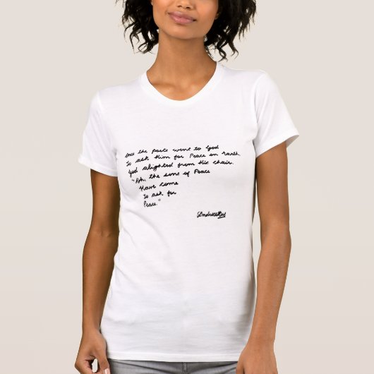 詩人たちが神のもとへ行ったとき Tシャツ (正面)