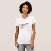 詩人たちが神のもとへ行ったとき Tシャツ (正面フル)