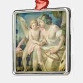 詩人のインスピレーション1785年 メタルオーナメント (左)