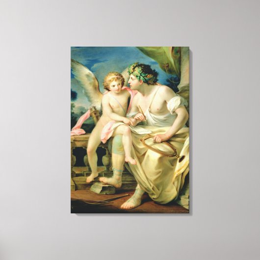 詩人のインスピレーション， 1785 キャンバスプリント (正面)