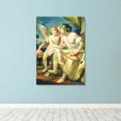 詩人のインスピレーション， 1785 キャンバスプリント (インサイチュ (ウッドフロア))