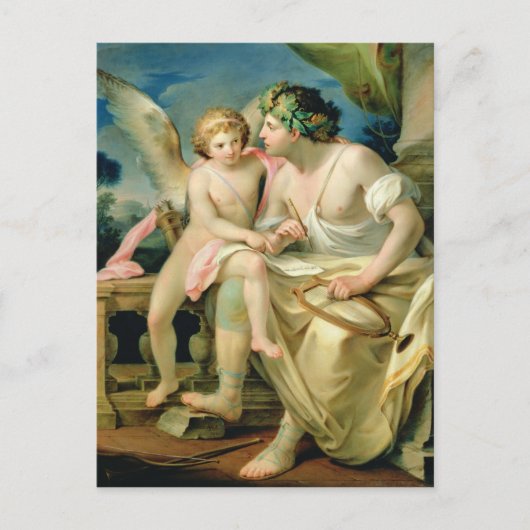 詩人のインスピレーション， 1785 ポストカード (正面)