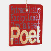 詩人の並外れた セラミックオーナメント (右)