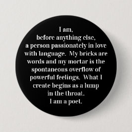 「詩人の信条」ボタン 缶バッジ