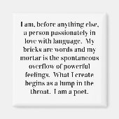 『詩人の信条』マグネット マグネット (正面)