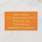 詩人の名刺 名刺 (裏面)