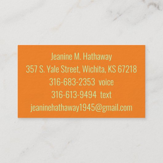 詩人の名刺 名刺 (裏面)