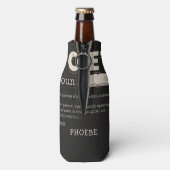 詩人の定義Gag詩おもしろい作家Gag ボトルクーラー (ボトル裏面)