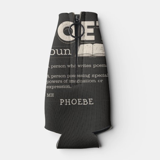 詩人の定義Gag詩おもしろい作家Gag ボトルクーラー (裏面)