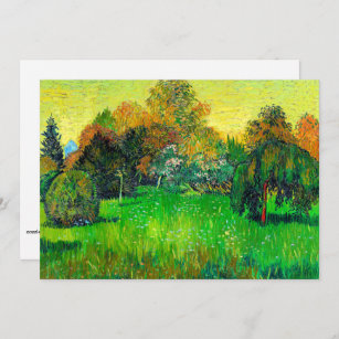 詩人の庭、ファン・ゴッホの絵画 カード