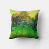 詩人の庭、ファン・ゴッホの絵画 クッション (裏面)
