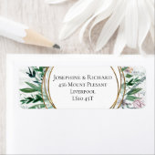 詩人の庭、葉の差出人住所 ラベル (インサイチュ)