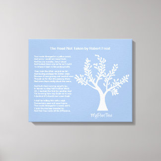 詩人の木は、道は通らなかった。 キャンバスプリント