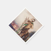 詩人の死運を感じるサンセット スタンダードカクテルナプキン (角)