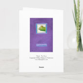 詩人の漬物うなぎ王？おもしろい風変わりバースデーカードアート カード (裏面)