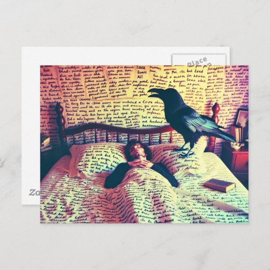 詩人はレイヴンの時計を眠る ポストカード (正面/裏面)