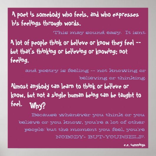 詩人は誰か感じの人で表現... ポスター (正面)