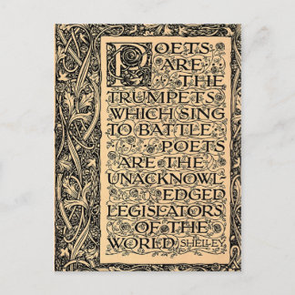 詩人は- Shelleyです ポストカード