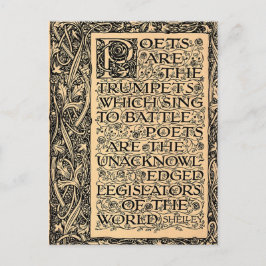 詩人は- Shelleyです ポストカード