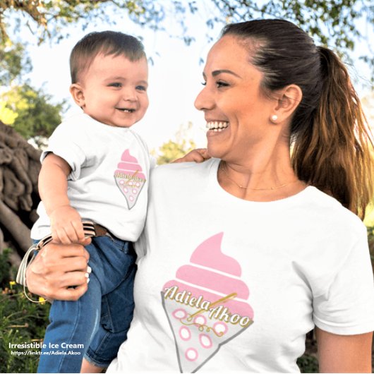 詩人アディエラ・アコーによるTシャツの抗し難いアイスクリーム Tシャツ