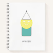 詩人アディエラ・アコーによるWRITERスパイラルノート ノートブック (正面)