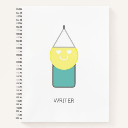 詩人アディエラ・アコーによるWRITERスパイラルノート ノートブック (正面)